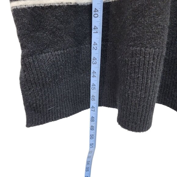 Ava & Viv Size 2X Black & White Striped Turtleneck Sweater Dress - Picture 7 of 7
